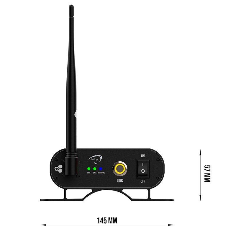 Triton Blue LR100-DMX-R - Receptor DMX Inalámbrico con Tecnología LumenRadio CRMX - Tempo Shop