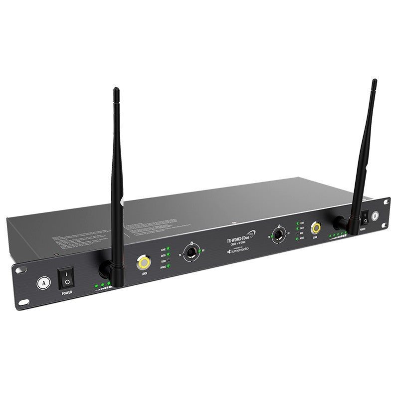 Triton Blue LR100-DMX-TDUO - TRITON BLUE TRD 100 WIRELESS DMX DUO LUMENRADIO FORMATO RACK 19" - Tempo Shop