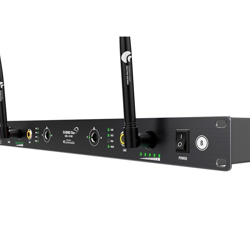 Triton Blue LR100-DMX-TDUO - TRITON BLUE TRD 100 WIRELESS DMX DUO LUMENRADIO FORMATO RACK 19" - Tempo Shop