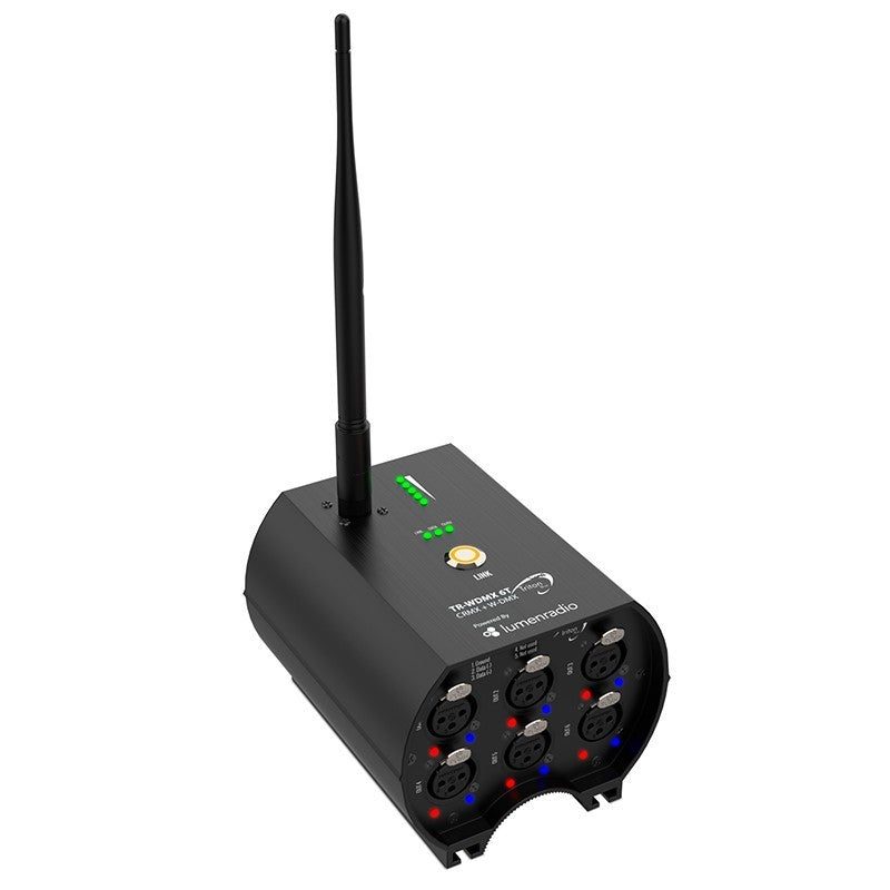Triton Blue LR100-SPLITTER-6 - Splitter y Receptor DMX Inalámbrico de 6 Salidas con Tecnología LumenRadio - Tempo Shop