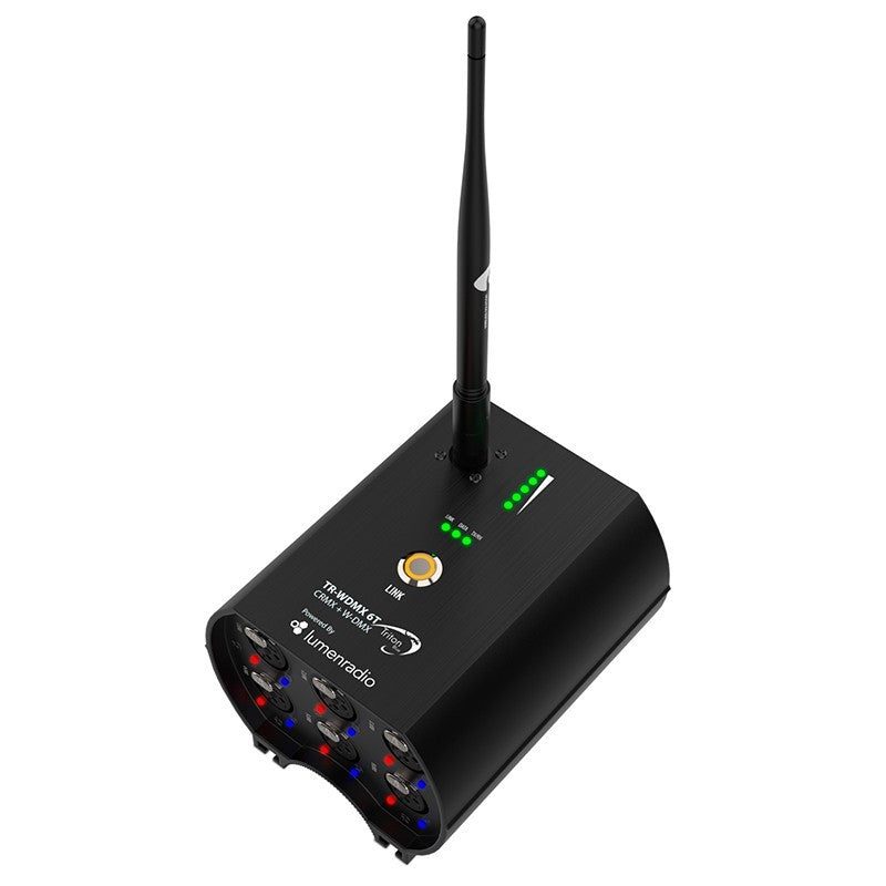 Triton Blue LR100-SPLITTER-6 - Splitter y Receptor DMX Inalámbrico de 6 Salidas con Tecnología LumenRadio - Tempo Shop