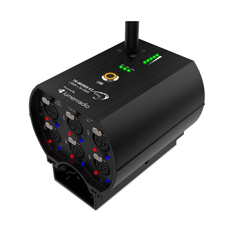 Triton Blue LR100-SPLITTER-6 - Splitter y Receptor DMX Inalámbrico de 6 Salidas con Tecnología LumenRadio - Tempo Shop