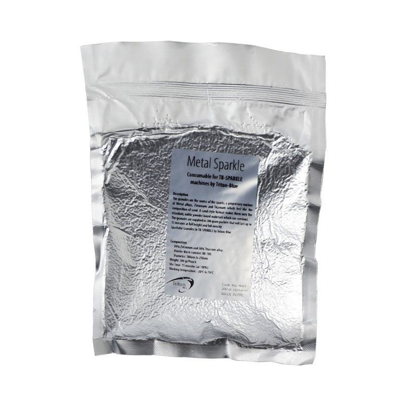 Triton Blue MS200 (Ref. 832-8001) - Sobre de 200 g de gránulos metálicos para máquinas TB-SPARKLE - Tempo Shop