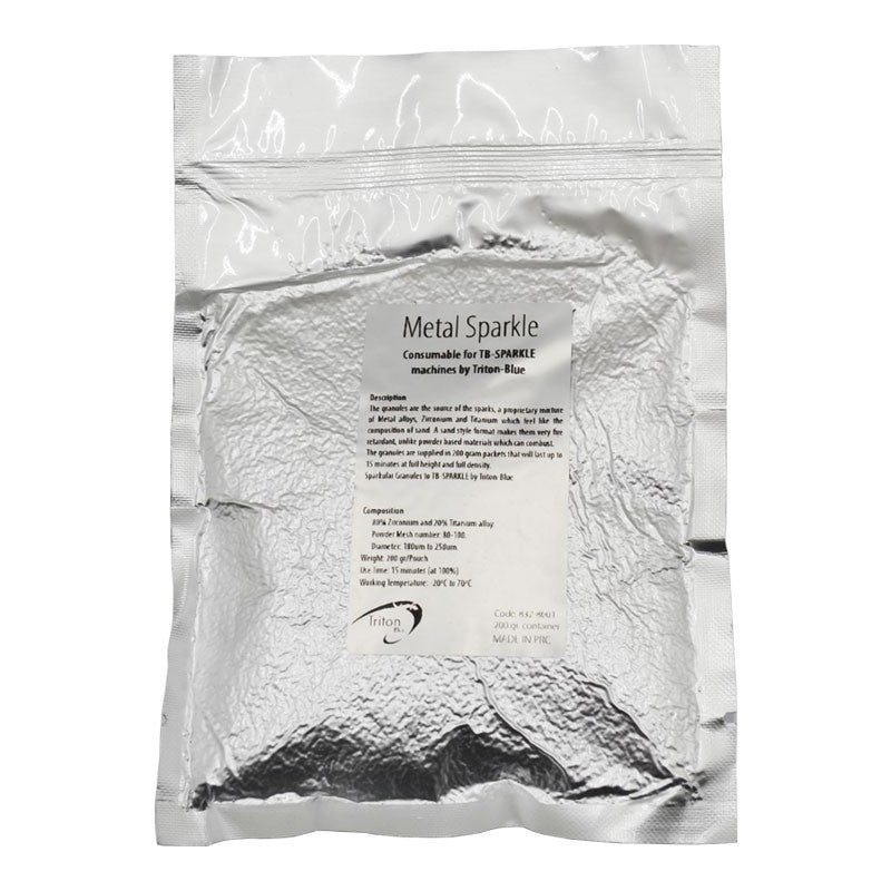 Triton Blue MS200 (Ref. 832-8001) - Sobre de 200 g de gránulos metálicos para máquinas TB-SPARKLE - Tempo Shop