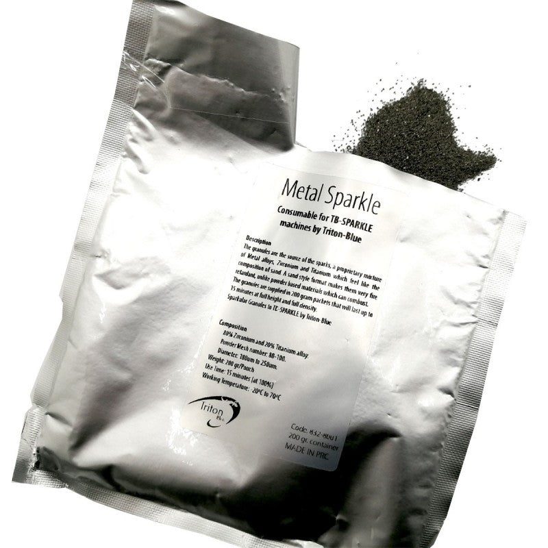 Triton Blue MS200 (Ref. 832-8001) - Sobre de 200 g de gránulos metálicos para máquinas TB-SPARKLE - Tempo Shop