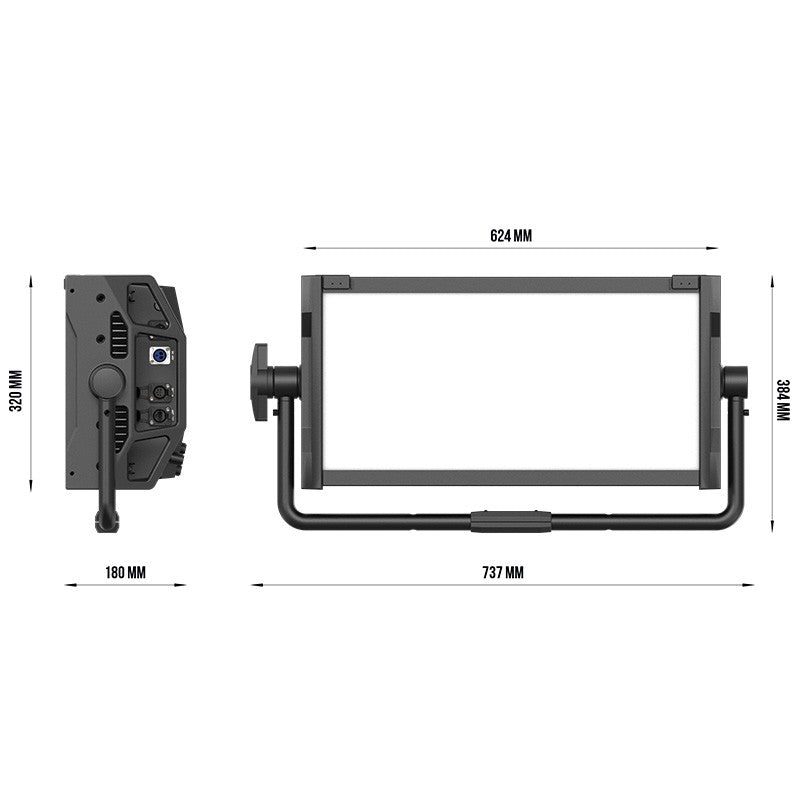 Triton Blue Neptune 400 IP65 - Panel LED Soft Profesional RGB+WW+CW - Tempo Shop