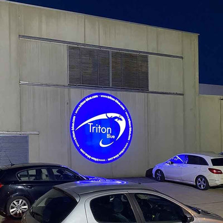 Triton Blue PG60R1IP Horizon 60R Aqua - Proyector de Gobos LED 60W IP65 con Lente 1:0.25 - Tempo Shop
