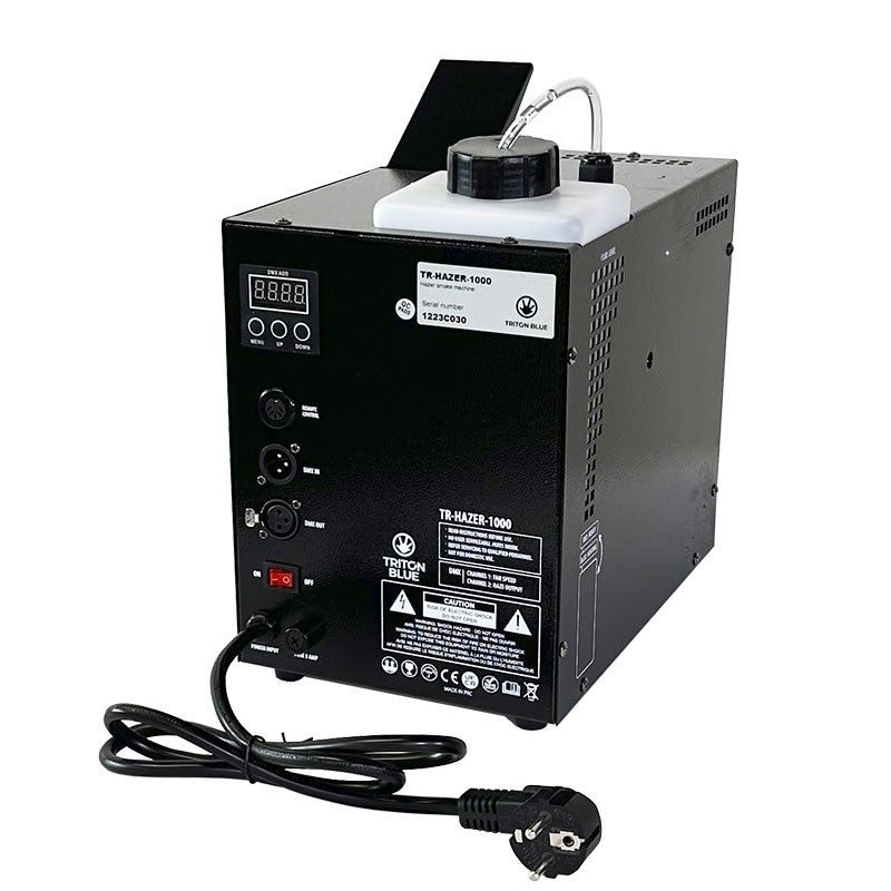 Triton Blue Polaris 950 (TR-HAZER-1000) - Máquina hazer profesional 1000 W con DMX de 2 canales y caudal de 68 m³/min - Tempo