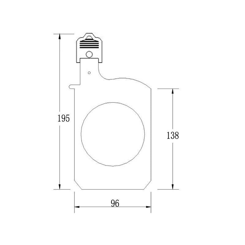 Triton Blue Porta Gobos para Serie Profile y LED - Proyección de Diseños Personalizados - Tempo Shop