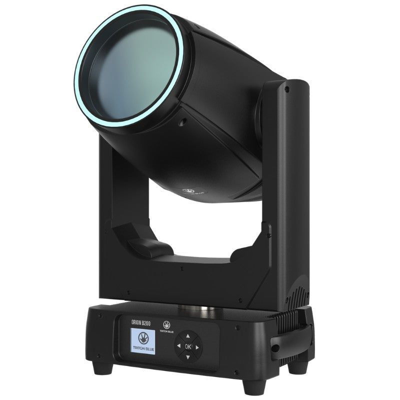 Triton Blue Q-BEAM200 (Orion B200) - Cabeza móvil BEAM LED 200 W con LED Ring y haz de 2,5° (enfoque electrónico) - Tempo Sho