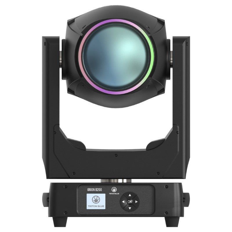 Triton Blue Q-BEAM200 (Orion B200) - Cabeza móvil BEAM LED 200 W con LED Ring y haz de 2,5° (enfoque electrónico) - Tempo Sho