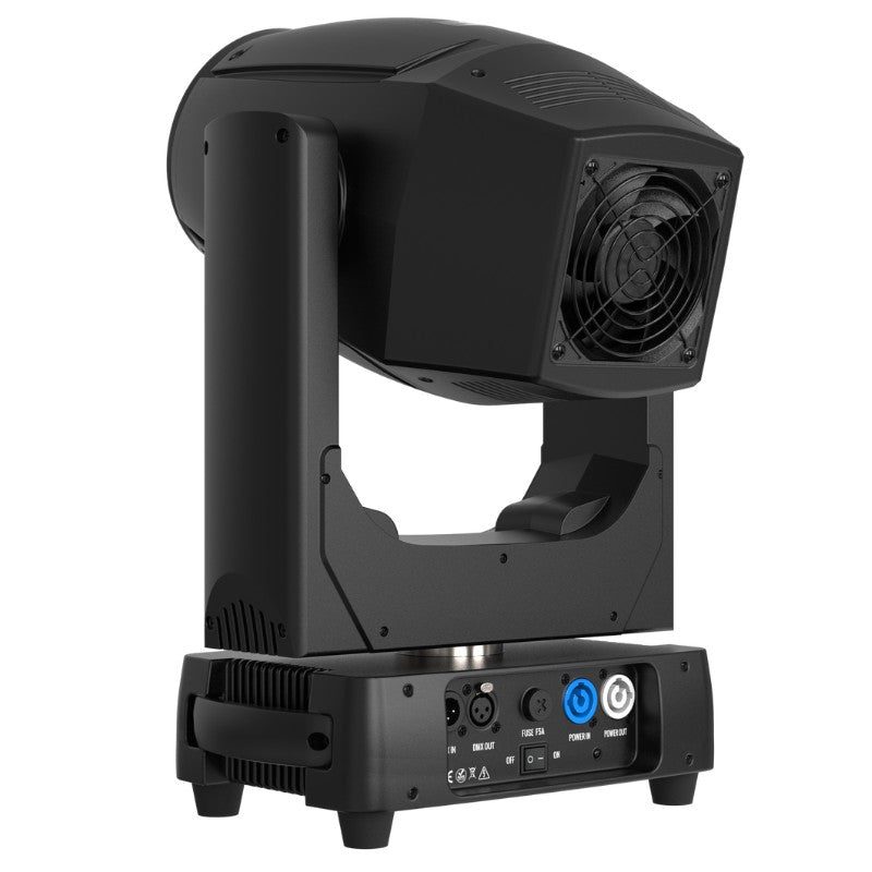 Triton Blue Q-BEAM200 (Orion B200) - Cabeza móvil BEAM LED 200 W con LED Ring y haz de 2,5° (enfoque electrónico) - Tempo Sho