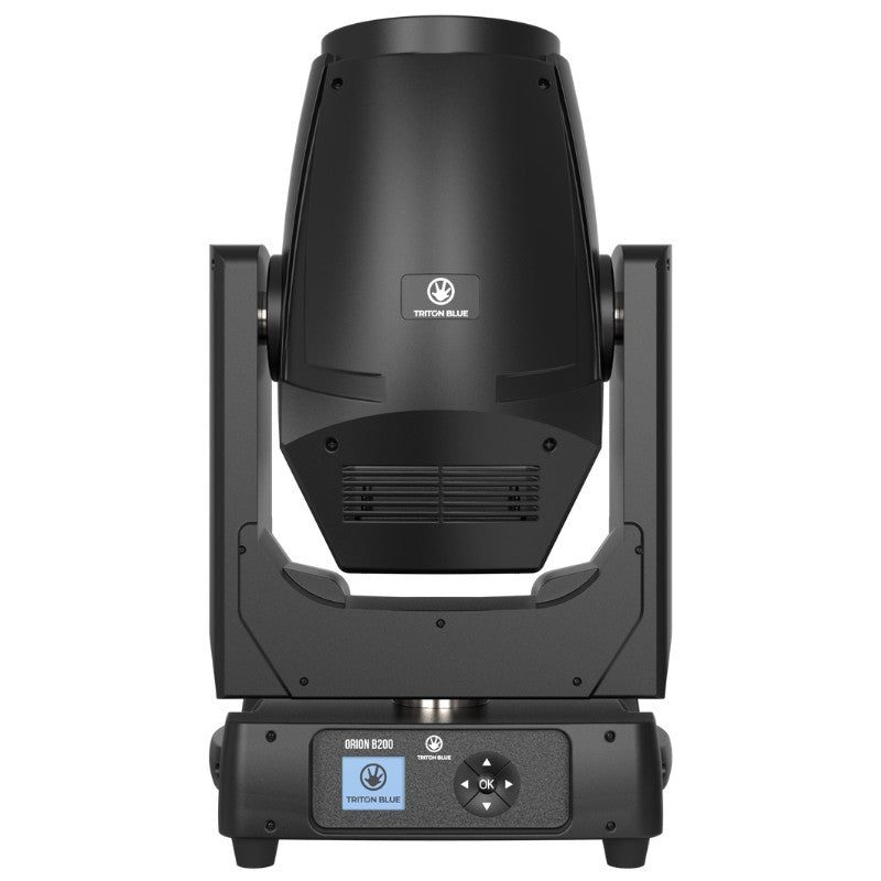 Triton Blue Q-BEAM200 (Orion B200) - Cabeza móvil BEAM LED 200 W con LED Ring y haz de 2,5° (enfoque electrónico) - Tempo Sho