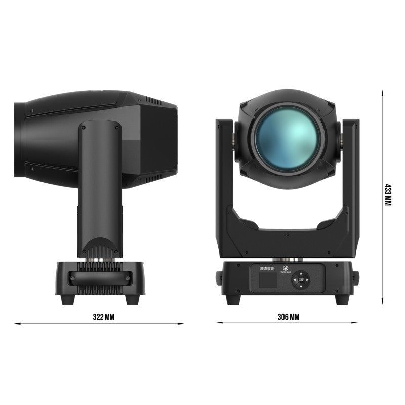 Triton Blue Q-BEAM200 (Orion B200) - Cabeza móvil BEAM LED 200 W con LED Ring y haz de 2,5° (enfoque electrónico) - Tempo Sho