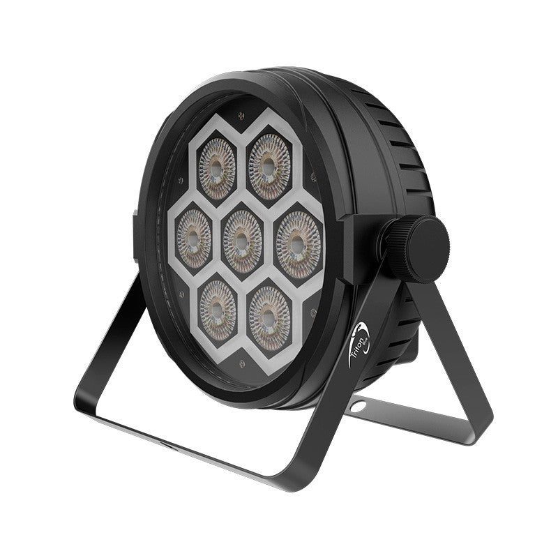Triton Blue Q-P00712 Comet 84 Neon - PAR Wash 7×12 W RGBW + anillo “Neón” (60×0,2 W) · Haz 26° · IP20 - Tempo Shop