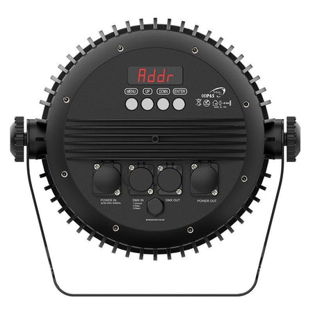 Triton Blue Q-PI1228 Aqua Meteor 336Z - PAR Wash IP65 28×12W RGBW con zoom 12°–60°, control individual de LED y conectores RE