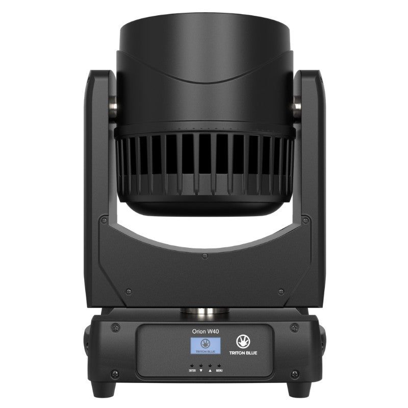 Triton Blue Q-WASH740Z (Orion W40) - Cabeza móvil wash 7 × 40 W RGBL con zoom 4°–45° y 16/20 canales DMX - Tempo Shop
