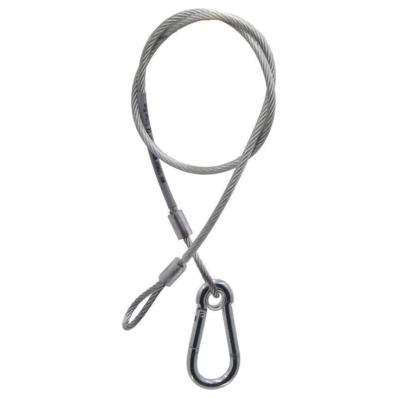 Triton Blue SC 580 S - Cable de Seguridad de Acero 80 cm con Funda PVC - Tempo Shop