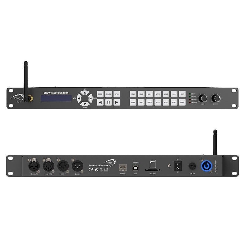 Triton Blue SHOW-REC-1024 - TRITON-BLUE Space 1024 DMX ARTNET GRABADOR + CONSOLA - Tempo Shop