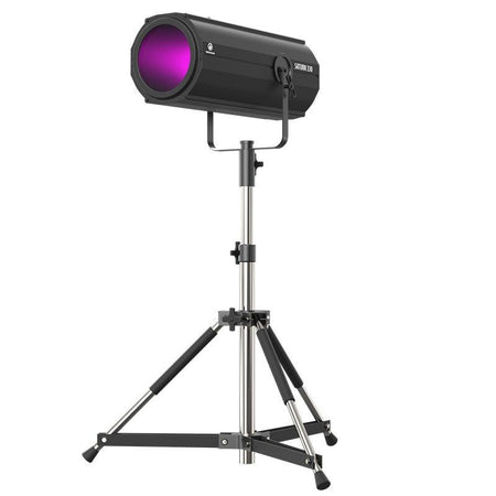 Triton Blue T-FOLLOW-330 Saturn 330 - Cañón de seguimiento LED 330W con zoom 5º–10º, flightcase y trípode - Tempo Shop