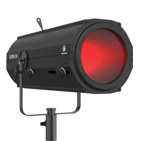 Triton Blue T-FOLLOW-330 Saturn 330 - Cañón de seguimiento LED 330W con zoom 5º–10º, flightcase y trípode - Tempo Shop
