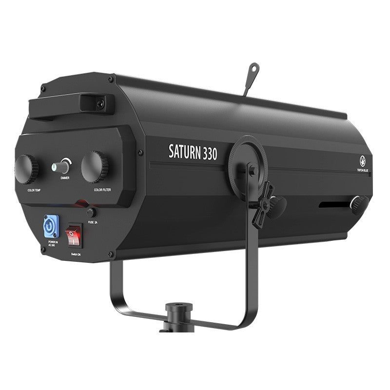 Triton Blue T-FOLLOW-330 Saturn 330 - Cañón de seguimiento LED 330W con zoom 5º–10º, flightcase y trípode - Tempo Shop