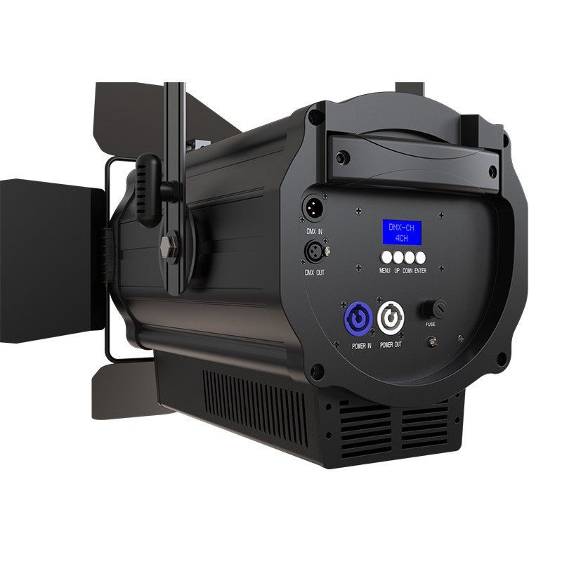 Triton Blue T160Z-PC-3200 - Proyector PC LED COB 160W 3200K con zoom motorizado (incluye visera) - Tempo Shop