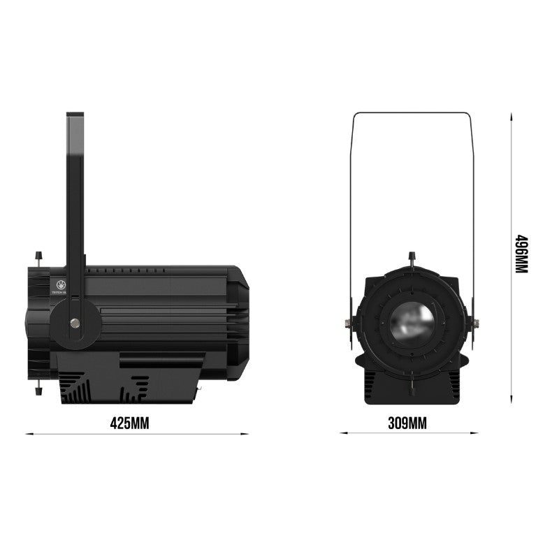 Triton Blue T300-RGBAL – Horizon E300 RGBAL (base recorte LED 300W) compatible con ópticas ETC - Tempo Shop