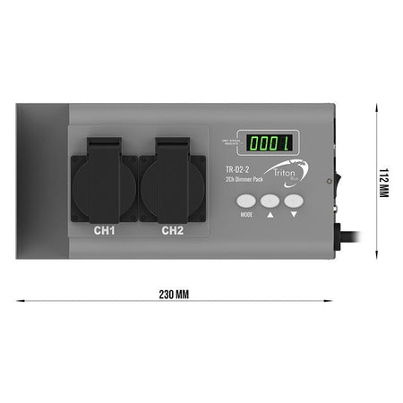 Triton Blue TR-D2-2 - TRITON-BLUE DM2 DIMMER 2 CANALES DMX - Tempo Shop