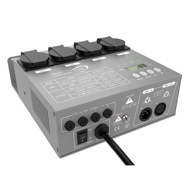 Triton Blue TR-D4-2 - TRITON-BLUE DM4 DIMMER 4 CANALES DMX - Tempo Shop