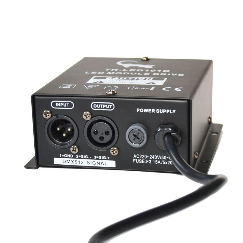 Triton Blue TR-LED101D - Módulo Controlador y Driver DMX para Tiras LED RGB - Tempo Shop