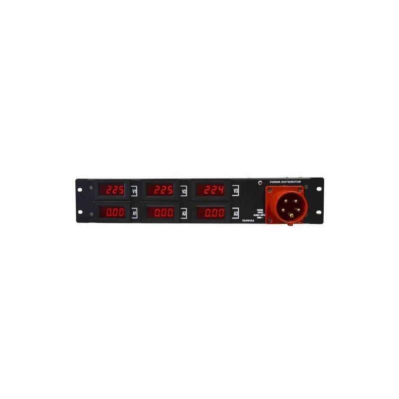 Triton Blue TR-PW16-2 - Distribuidor de Energía 16A con Voltímetros y Amperímetros - Tempo Shop