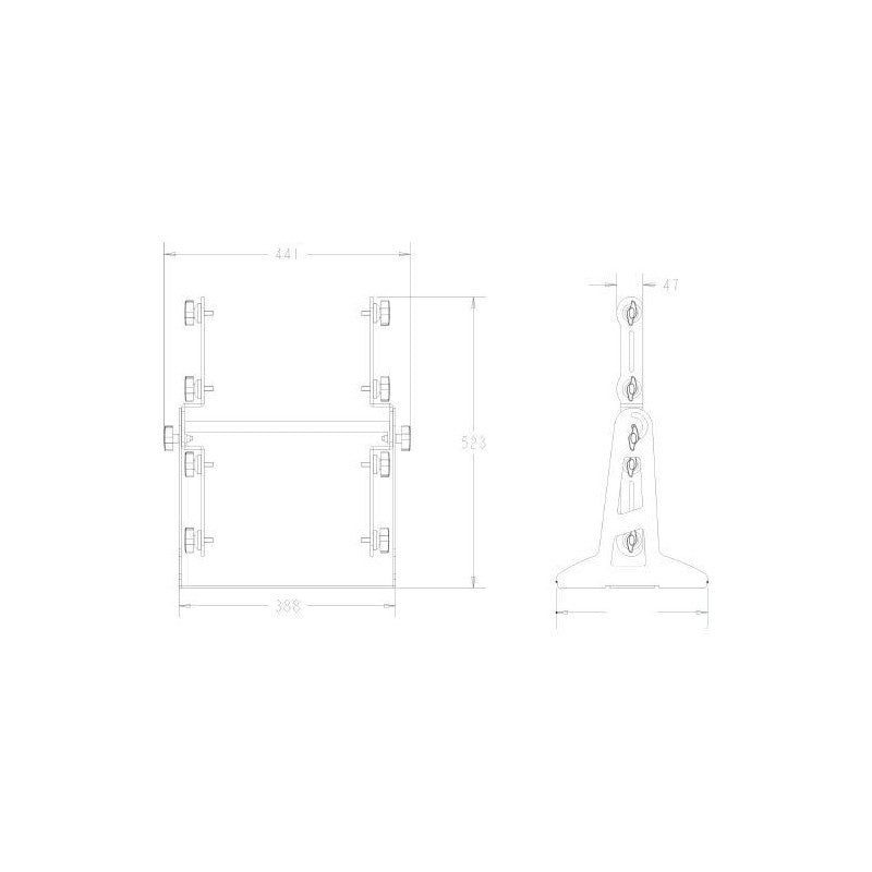 Triton Blue TR-S1W12 - Soporte Vertical para 4 Proyectores Wally 12 - Tempo Shop