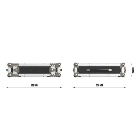 Triton Blue TRITON-BLUE FC RACK 2U - Flightcase Profesional de 19 pulgadas con Fondo de 402 mm - Tempo Shop