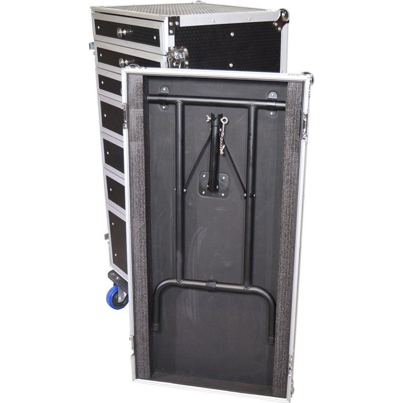 Triton Blue TRITON-BLUE FCX7 - Flightcase Estación de Trabajo con 7 Cajones y Mesa Integrada - Tempo Shop