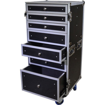Triton Blue TRITON-BLUE FCX7 - Flightcase Estación de Trabajo con 7 Cajones y Mesa Integrada - Tempo Shop