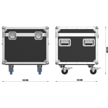 Triton Blue - TRITON-BLUE HALLEY-W1940Z FC Flightcase para 2 HALLEY-W1940Zcabezas móviles HALLEY-W1940Z - Tempo Shop