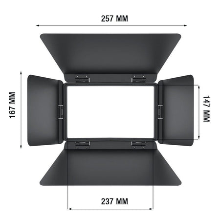 Triton Blue TRITON-BLUE HYDRO W300 BARNDOOR - Visera para Proyector LED HYDRO W300 - Tempo Shop