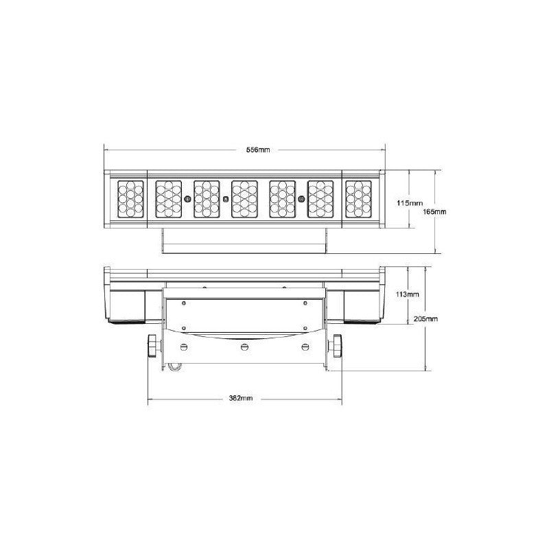 Triton Blue WALLY70-RGBAW - Proyector LED Profesional de Alta Potencia 210W - Tempo Shop