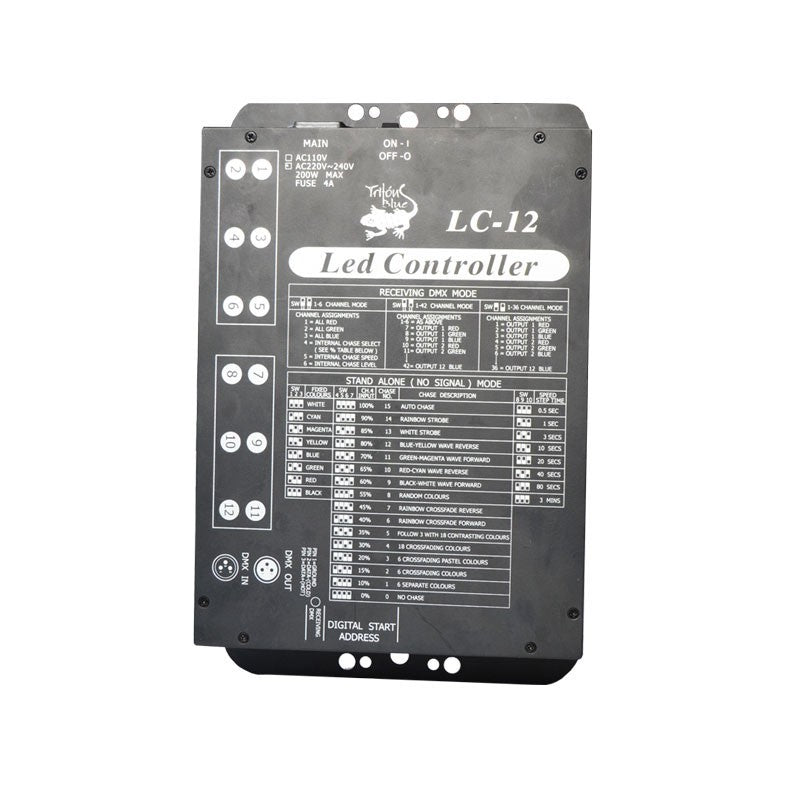 Triton Blue LED LC-12 - Controlador DMX para 12 Paneles