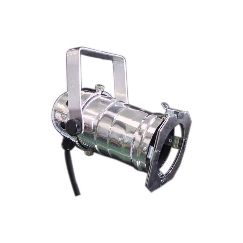 Triton Blue PAR 20 E27 Plata - Proyector PAR metálico con portafiltros y portalámparas E27