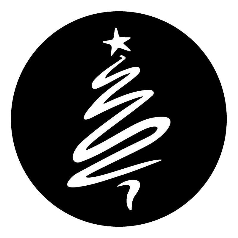 Triton Blue TG-1BNAVI002 - Gobo de Cristal Monocromático con Motivo Navideño