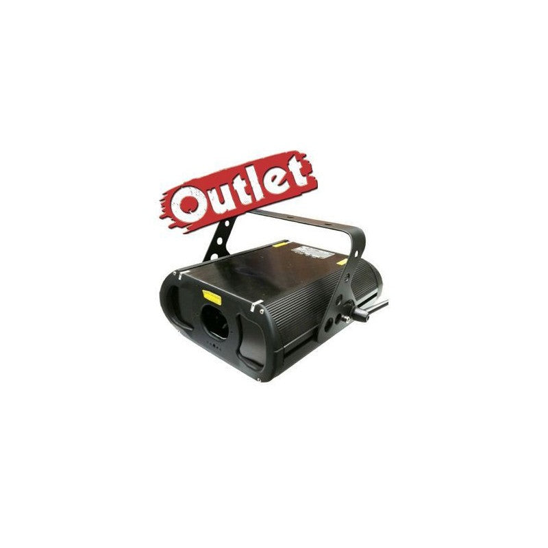 Triton Blue TR2-64 - Láser rojo + verde 60 mW/40 mW con control DMX y ángulo de escaneo de 38°