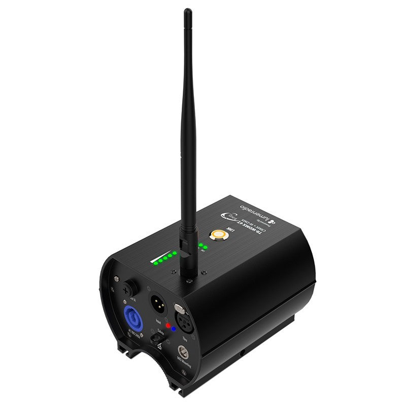 Triton Blue LR100-SPLITTER-6 - Splitter y Receptor DMX Inalámbrico de 6 Salidas con Tecnología LumenRadio