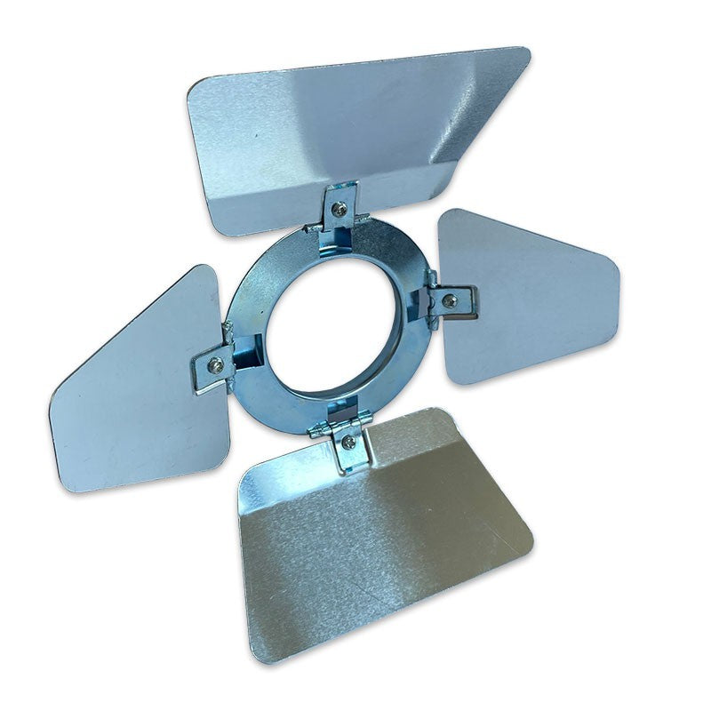 Triton Blue TT-0016P - Visera de 4 Palas para Foco PAR 16 Plata