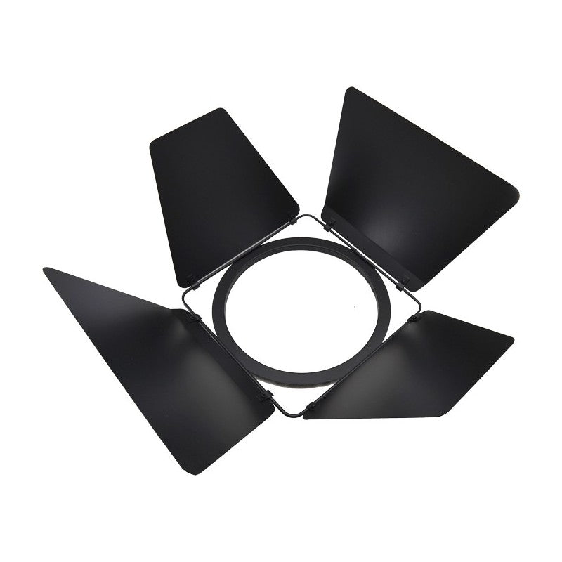 Triton Blue TT-0064N - Visera Giratoria de 4 Palas para Proyector PAR 64 Negro