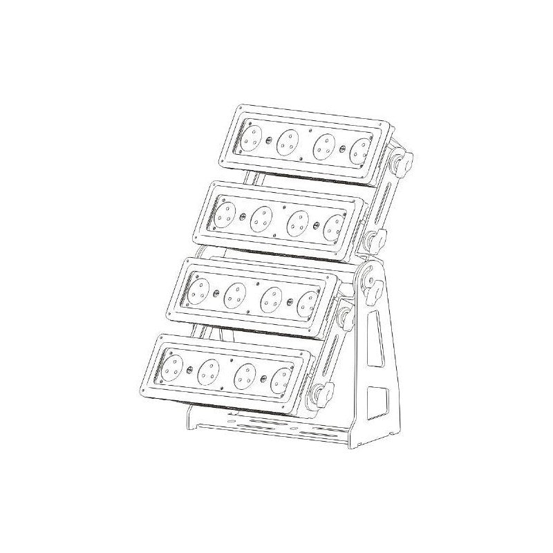 Triton Blue TR-S1W12 - Soporte Vertical para 4 Proyectores Wally 12