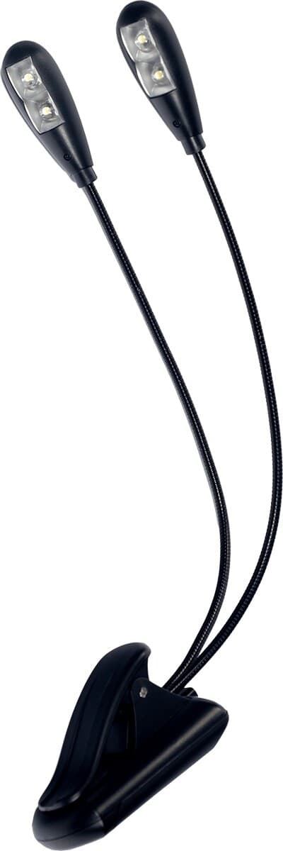 RTX TRTLP2L - Dual Flexible Clip-On Music Stand Lamp - 4 LEDs