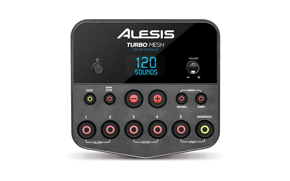 Alesis TURBO MESH KIT – Batería electrónica de iniciación con parches de malla (10 kits, 120 sonidos, USB-MIDI)