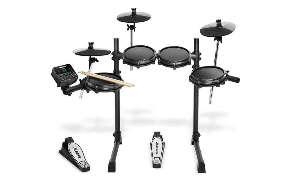 Alesis TURBO MESH KIT – Batería electrónica de iniciación con parches de malla (10 kits, 120 sonidos, USB-MIDI)